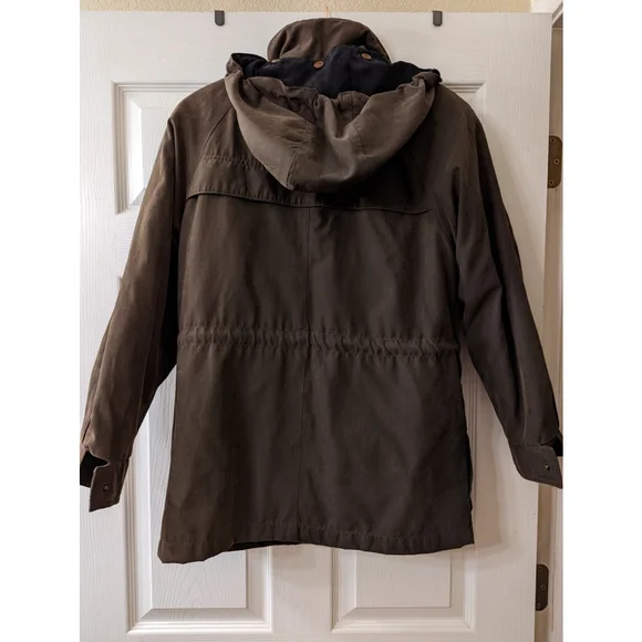 Izzi Sport Coat Womens Small Brown with Detachable Lining & Hood - Picture 2 of 10